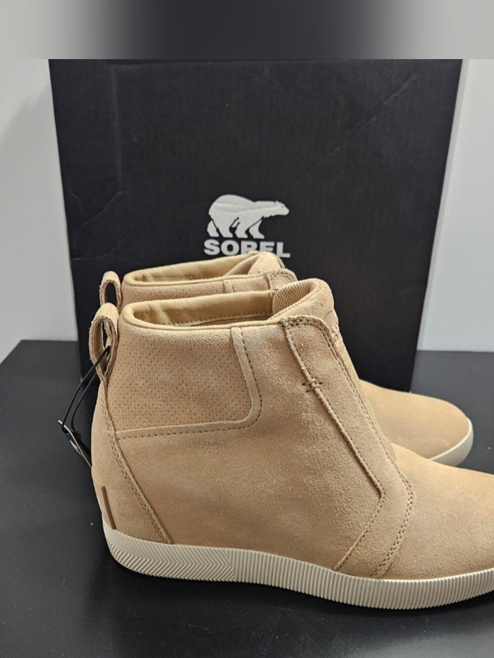 NIB Sorel Women's Out 'N About Pull-On Wedge Waterproof Booties Size 10
